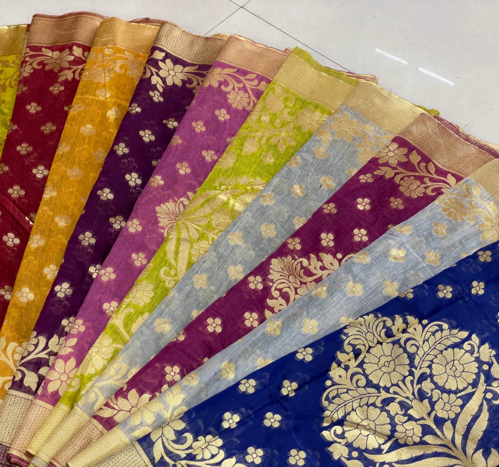 Banarasi Pallu Lace Fabrics 